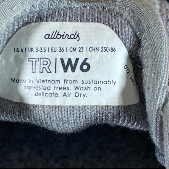 AllBirds Tree Runners Gray Athleisure Walking Workout Sneakers 6 - Picture 8 of 8